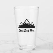 Custom Mountains Bierglas Cup Tumbler (Vorderseite)