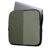 Custom Mouse Green Split Laptop Sleeve (Vorderseite Links)
