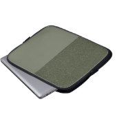 Custom Mouse Green Split Laptop Sleeve (Vorne Knopf)