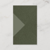 Custom Mouse Green Textured Triangle Business Card Visitenkarte (Vorderseite)
