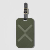 Custom Mouse Green X Gepäckanhänger (Vorderseite Vertikal)