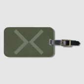 Custom Mouse Green X Gepäckanhänger (Vorderseite (Horizontal))