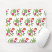 Custom Mouse Hippy Floral Garden Mousepad (Mit Mouse)
