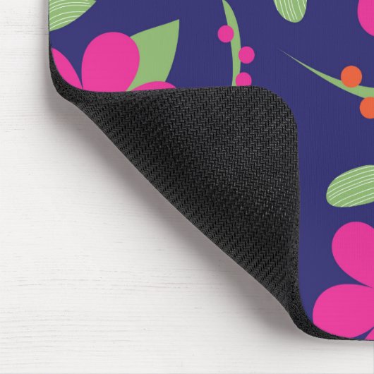 Custom Mouse Hippy Floral Garden Mousepad (Ecke)