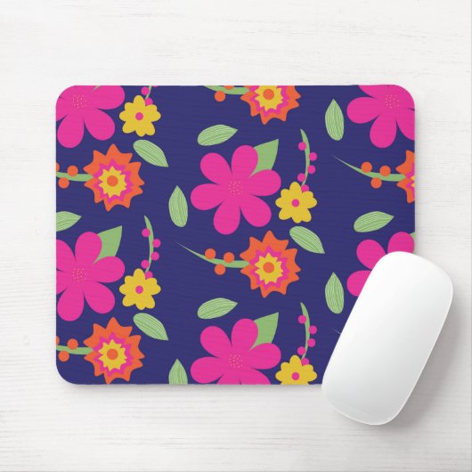 Custom Mouse Hippy Floral Garden Mousepad (Mit Mouse)