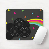 Custom Mouse Music Artists Platten Musician Rainbo Mousepad (Mit Mouse)