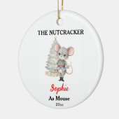 Custom Mouse Nutcracker Photo Christmas Keramik Ornament (Links)