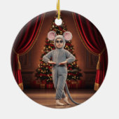 Custom Mouse Nutcracker Photo Christmas Keramik Ornament (Hinten)