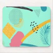 Custom Mouse Pad Abstrakt Aquamarine Tropische Kun Mousepad (Vorne)
