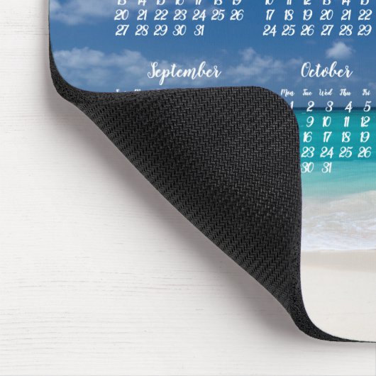 Custom Mouse Pad Calendar 2018 Beach Mousepad (Ecke)