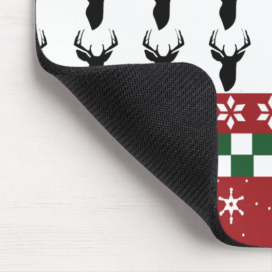Custom Mouse Pad Fair Isle Weihnachtshändler Mousepad (Ecke)