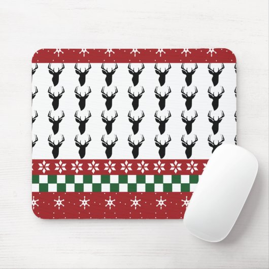 Custom Mouse Pad Fair Isle Weihnachtshändler Mousepad (Mit Mouse)