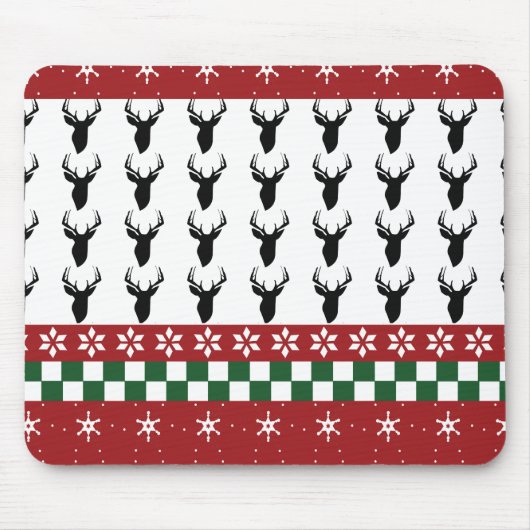 Custom Mouse Pad Fair Isle Weihnachtshändler Mousepad (Vorne)