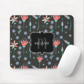 Custom Mouse Pad Funky Florals Mousepad (Mit Mouse)