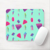 Custom Mouse Pad Kristalle Edelsteine Diamonds Aqu Mousepad (Mit Mouse)