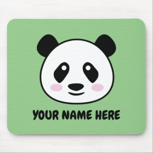 Custom Mouse Pad mit niedlichem Panda-Bär zeichne Mousepad