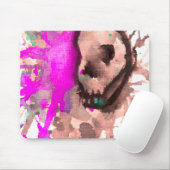 Custom Mouse Pad Neon Skelettin Kunst Mousepad (Mit Mouse)