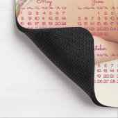 Custom Mouse Pad Pink Calendar 2016 Baby Foto Mousepad (Ecke)
