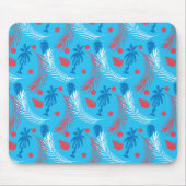 Custom Mouse Pad Tropical Patriotic Red Blue Mousepad (Vorne)