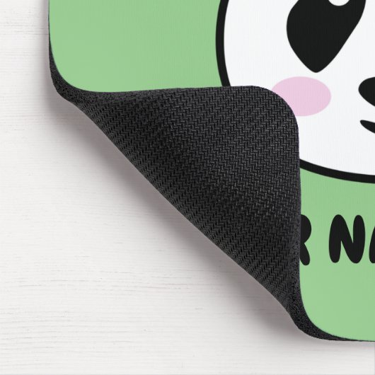 Custom Mouse Pad with cute panda bear drawing Mousepad (Ecke)
