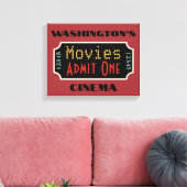 Custom Movie Theater Sign Art Leinwanddruck (Insitu (Wohnzimmer))