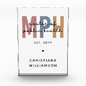 Custom MPH Master of Public Health Abschluss Fotoblock (Vorderseite)