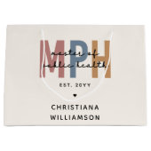 Custom MPH Master of Public Health Abschluss Große Geschenktüte (Vorderseite)