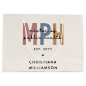 Custom MPH Master of Public Health Abschluss Große Geschenktüte (Rückseite)