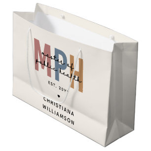 Custom MPH Master of Public Health Abschluss Große Geschenktüte