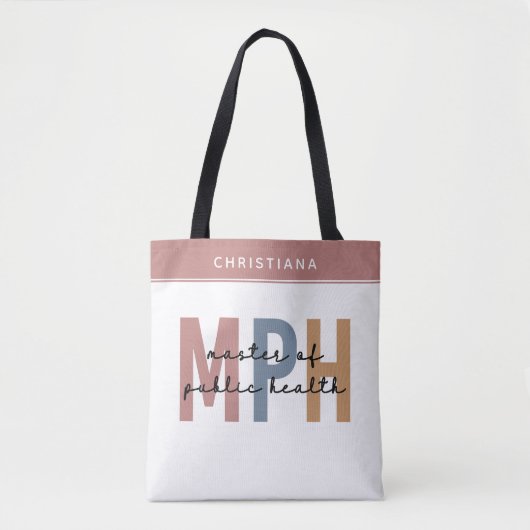 Custom MPH Master of Public Health Abschluss Tasche (Vorderseite)