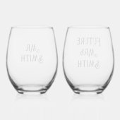 Custom Mr. and Future Mrs. Weinglas Ohne Stiel (Rückseite)