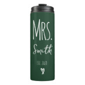 Custom Mr and Mrs Thermal Tumbler for Wedding Gift Thermosbecher (Vorderseite)