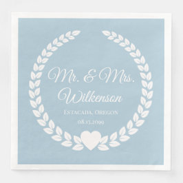 Custom Mr. & Mrs. Bride und Groom neu verheiratet Serviette