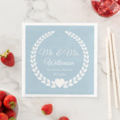 Custom Mr. & Mrs. Bride und Groom neu verheiratet Serviette (Beispiel)