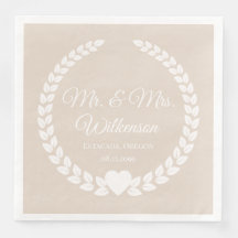 Custom Mr & Mrs Bride und Groom New Paper