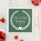 Custom Mr & Mrs Bride und Groom New Paper Serviette (Beispiel)