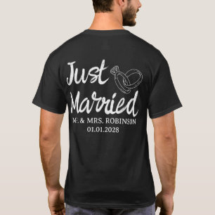 Custom Mr. & Mrs. Couple Shirts, Newlyweds Geschen T-Shirt