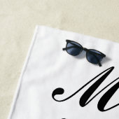 Custom Mr&Mrs Honeymoon Gift Newlyweds Strandtuch (Beispiel)