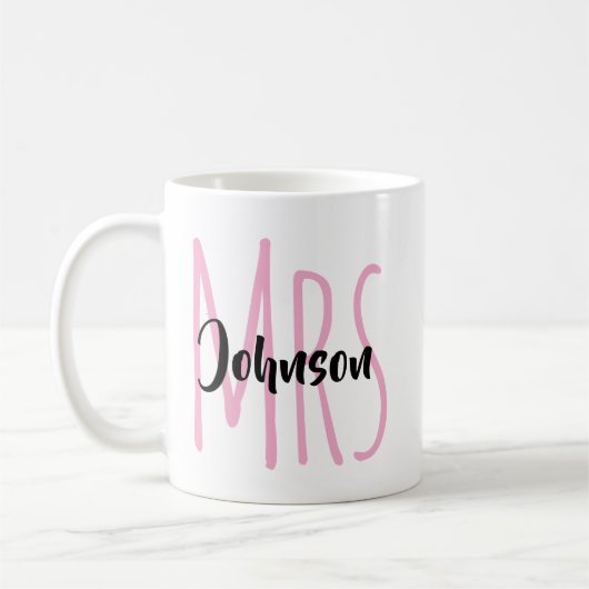 Custom Mr. & Mrs. Mug, Wedding Gift for Newlyweds Kaffeetasse (Links)