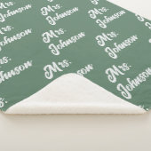 Custom Mr & Mrs Newlywed Blanket for Bride & Groom Sherpadecke (3/4)