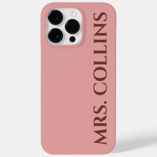 Custom Mr & Mrs Phone Case Gift for Couples (Rückseite)