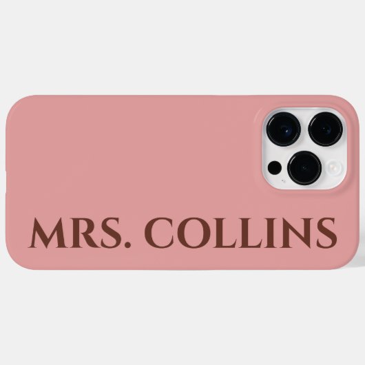 Custom Mr & Mrs Phone Case Gift for Couples (Rückseite (Horizontal))