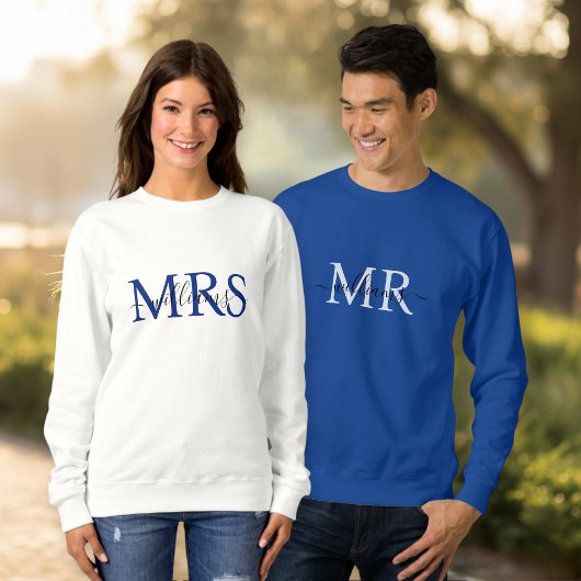 Custom Mr & Mrs Sweatshirt, Wedding Anniversary  Sweatshirt