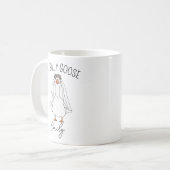 Custom Mr. und Mrs. Albern Goose Wedding Tasse Eng (Vorderseite Links)