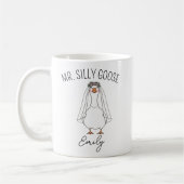 Custom Mr. und Mrs. Albern Goose Wedding Tasse Eng (Links)