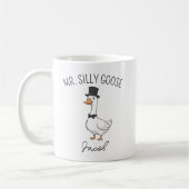 Custom Mr. und Mrs. Albern Goose Wedding Tasse Eng (Links)