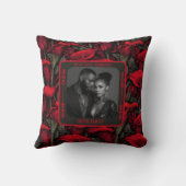 Custom Mr. und Mrs. Foto Throw Kissen (Rückseite)