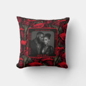 Custom Mr. und Mrs. Foto Throw Kissen (Vorderseite)