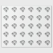 Custom Mr. und Mrs. handcuffs Hochzeitsgeschenk Geschenkpapier (Flach)