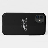 Custom Mr. und Mrs. Wedding Familiengeschenk Case-Mate iPhone Hülle (Rückseite (Horizontal))